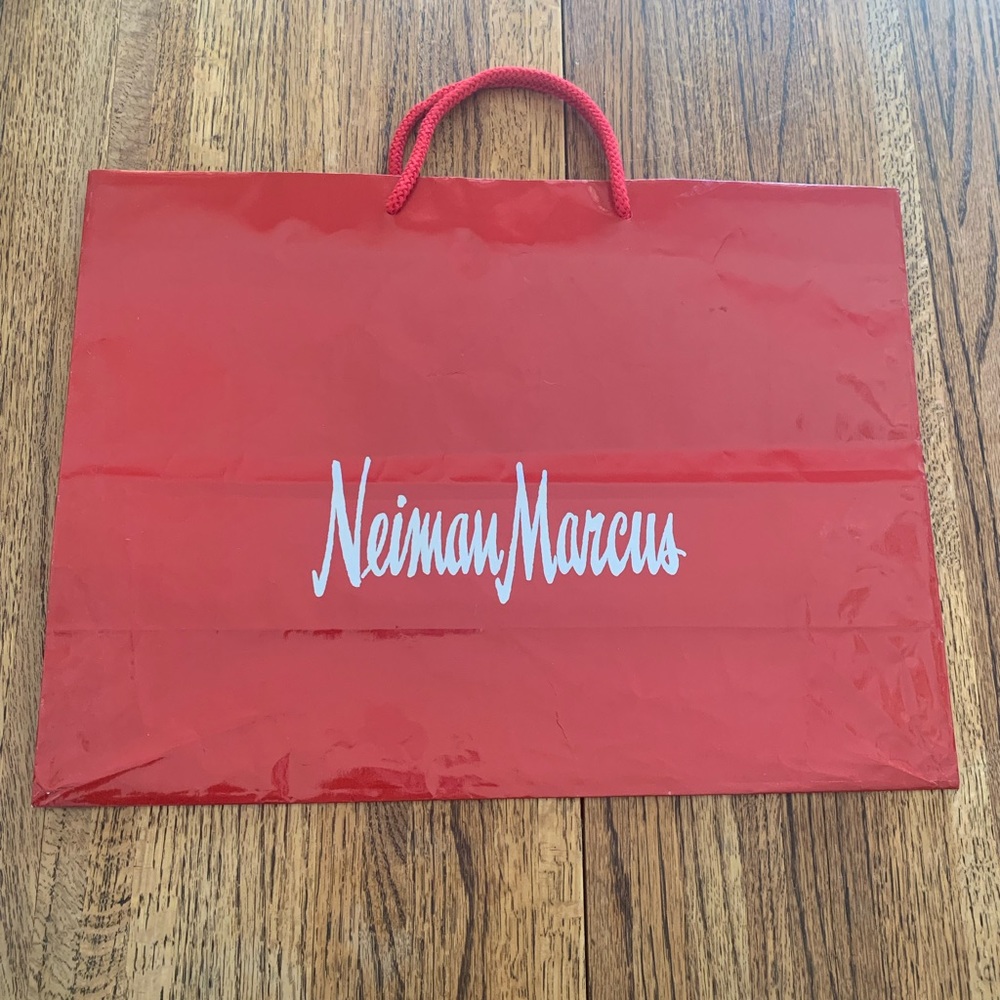 Neiman Marcus Large Red 16”Wide, 12” Height Shopping Gift Bag